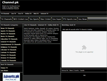 Tablet Screenshot of channel.pk